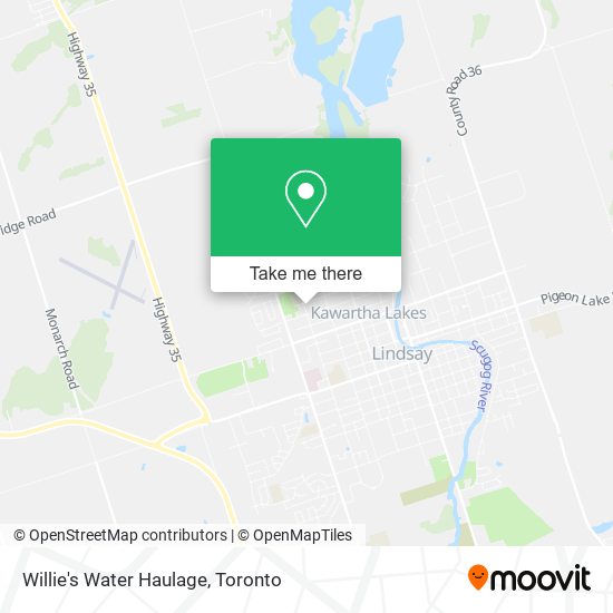 Willie's Water Haulage map