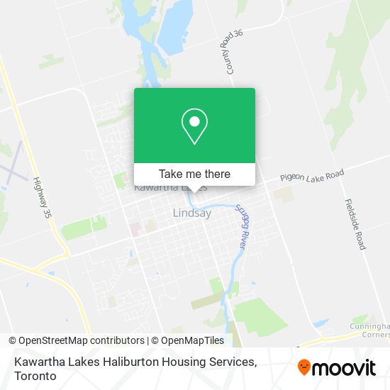 Kawartha Lakes Haliburton Housing Services map