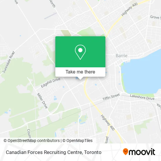 Canadian Forces Recruiting Centre map