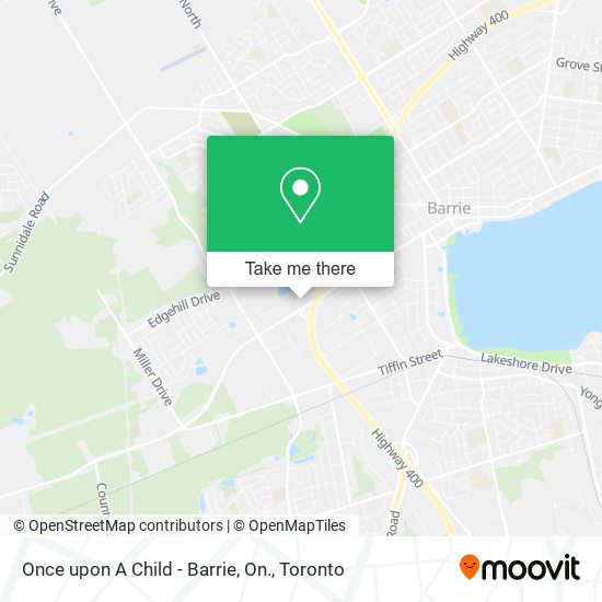 Once upon A Child - Barrie, On. map