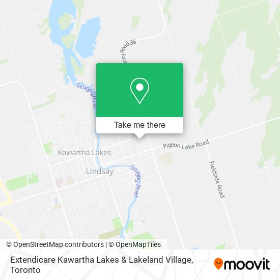 Extendicare Kawartha Lakes & Lakeland Village map