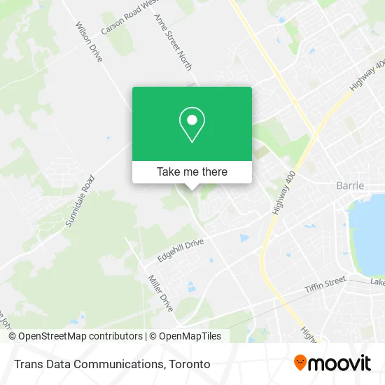 Trans Data Communications map