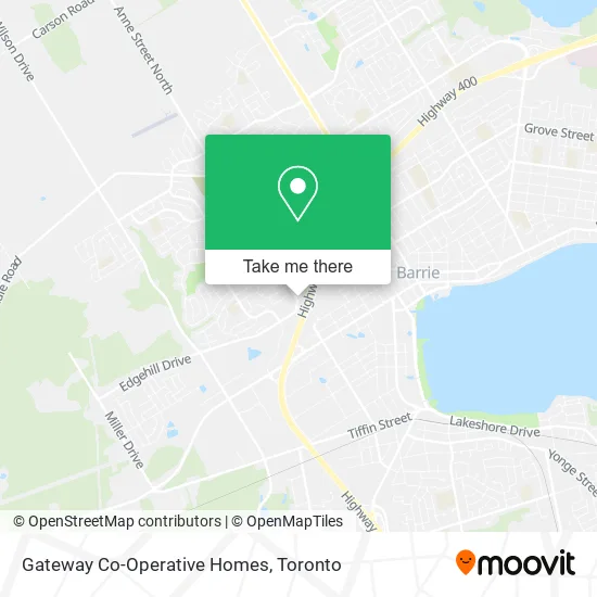 Gateway Co-Operative Homes map