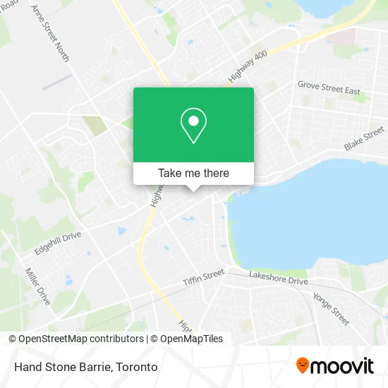Hand Stone Barrie map