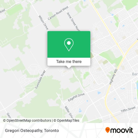 Gregori Osteopathy map