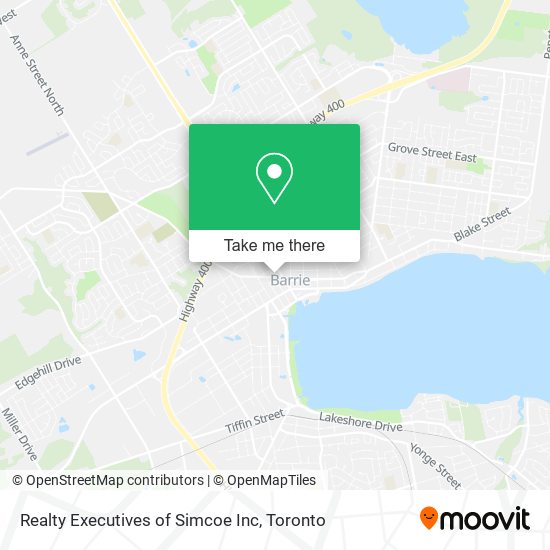 Realty Executives of Simcoe Inc map