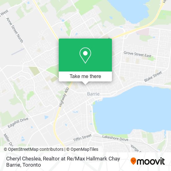 Cheryl Cheslea, Realtor at Re / Max Hallmark Chay Barrie map