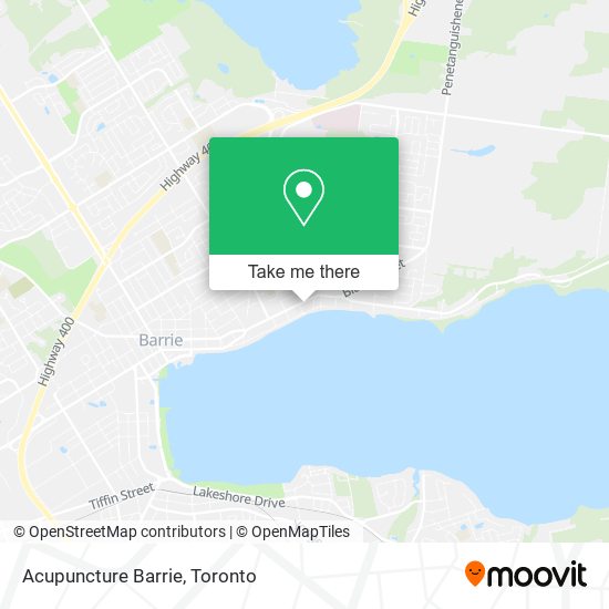 Acupuncture Barrie map