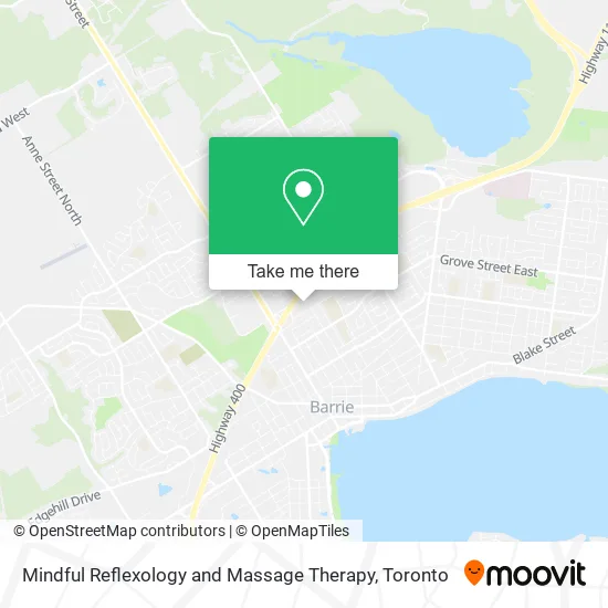 Mindful Reflexology and Massage Therapy map