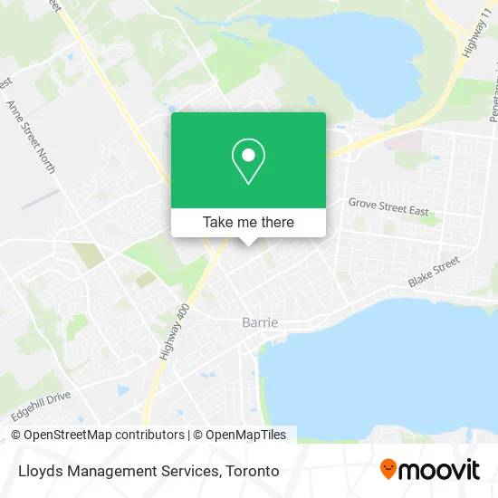 Lloyds Management Services map