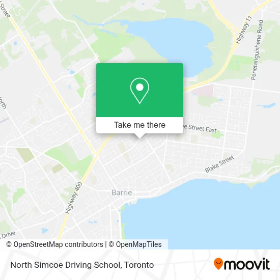 North Simcoe Driving School map