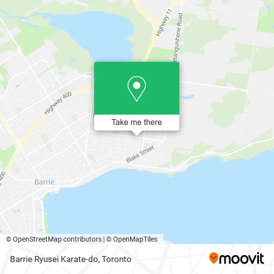 Barrie Ryusei Karate-do map