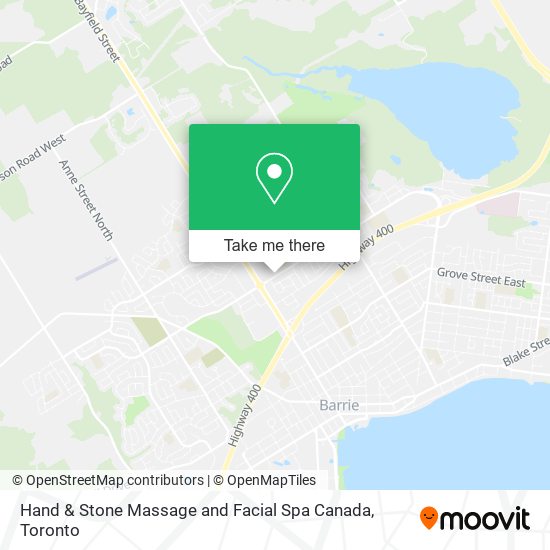 Hand & Stone Massage and Facial Spa Canada map