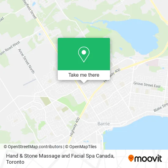 Hand & Stone Massage and Facial Spa Canada map