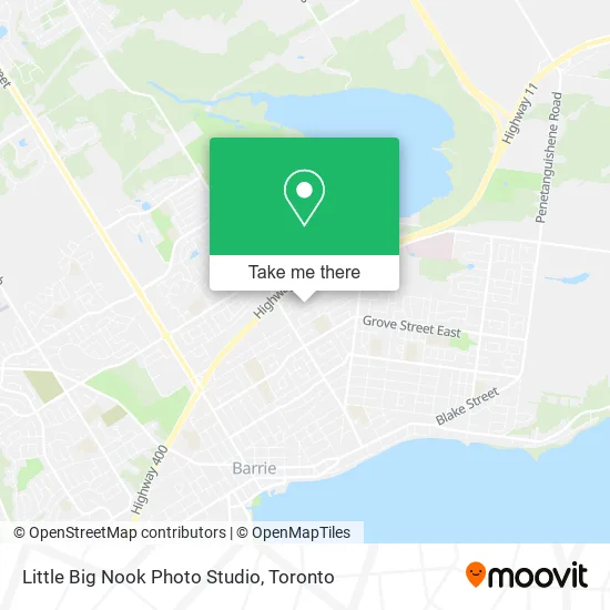 Little Big Nook Photo Studio map