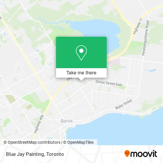 Blue Jay Painting map