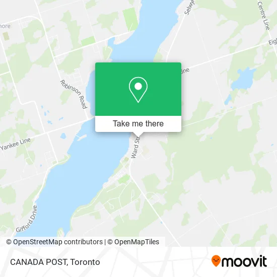 CANADA POST map