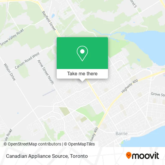 Canadian Appliance Source map