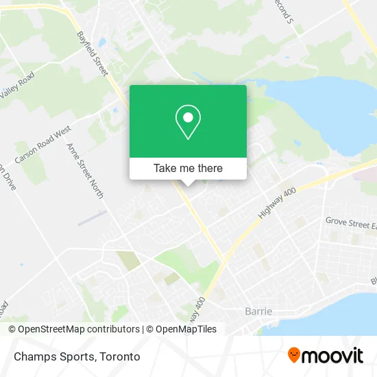 Champs Sports map