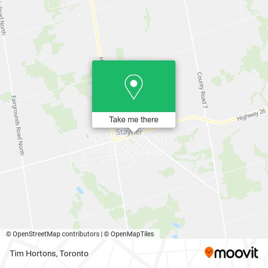 Tim Hortons map