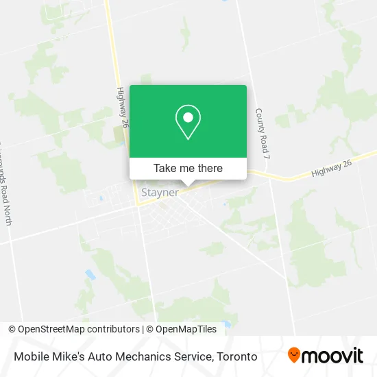 Mobile Mike's Auto Mechanics Service map