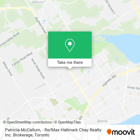 Patricia McCallum, - Re / Max Hallmark Chay Realty Inc. Brokerage map