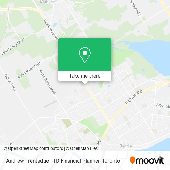 Andrew Trentadue - TD Financial Planner map