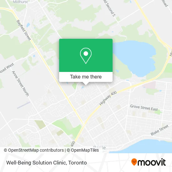 Well-Being Solution Clinic map