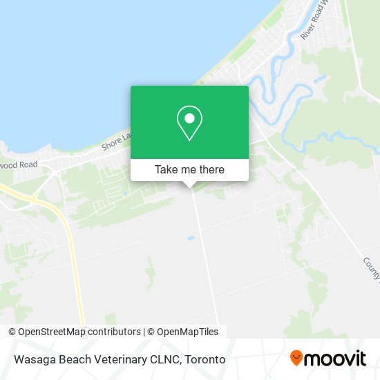 Wasaga Beach Veterinary CLNC map