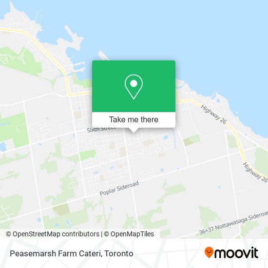 Peasemarsh Farm Cateri map