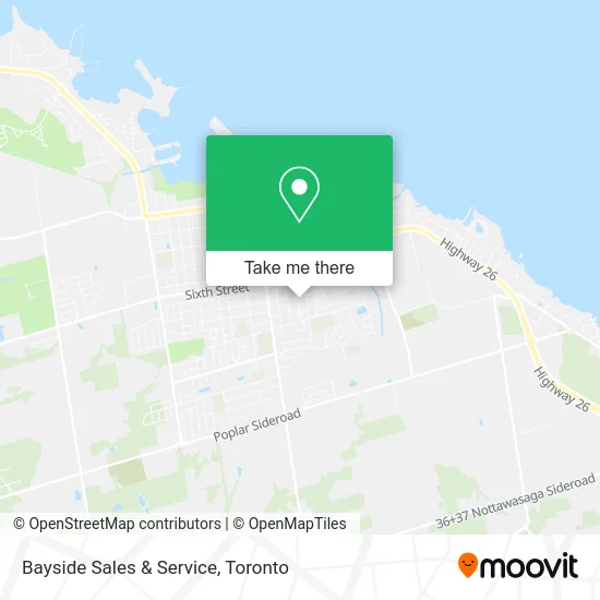 Bayside Sales & Service map