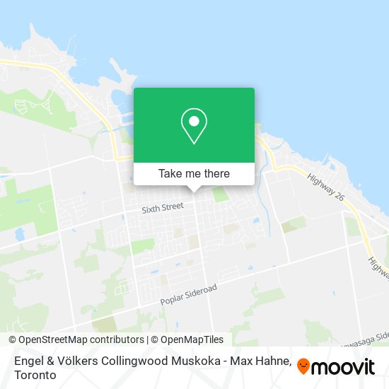 Engel & Völkers Collingwood Muskoka - Max Hahne map