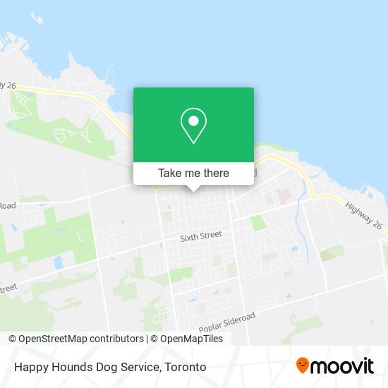 Happy Hounds Dog Service map