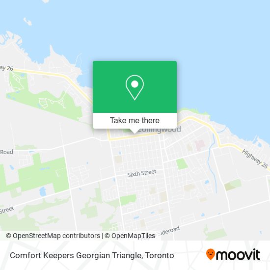 Comfort Keepers Georgian Triangle map