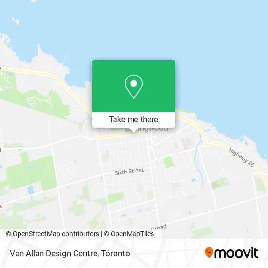 Van Allan Design Centre map
