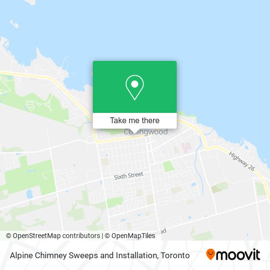 Alpine Chimney Sweeps and Installation map