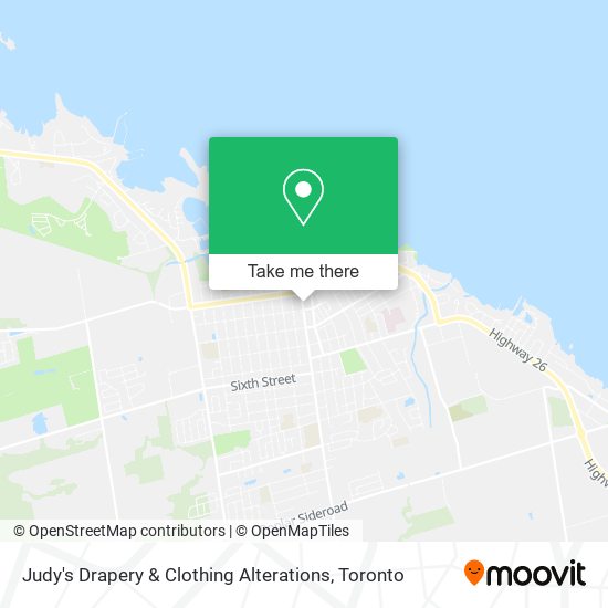 Judy's Drapery & Clothing Alterations map