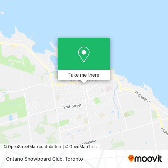 Ontario Snowboard Club map