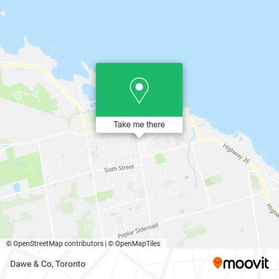 Dawe & Co map