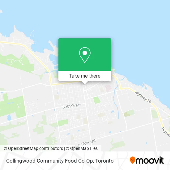 Collingwood Community Food Co-Op map