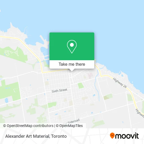 Alexander Art Material map