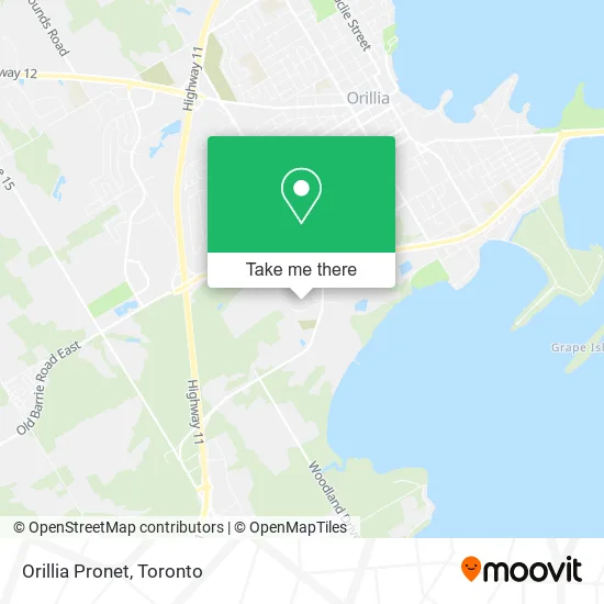 Orillia Pronet map