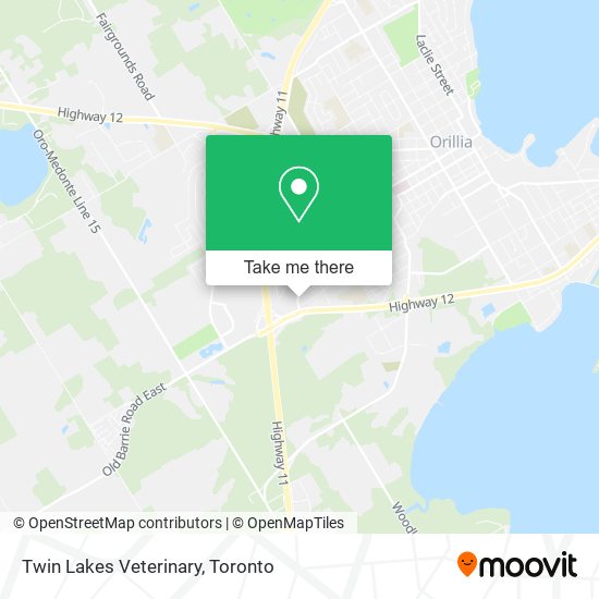 Twin Lakes Veterinary map