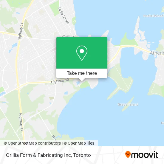 Orillia Form & Fabricating Inc map