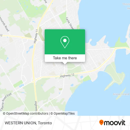 WESTERN UNION map