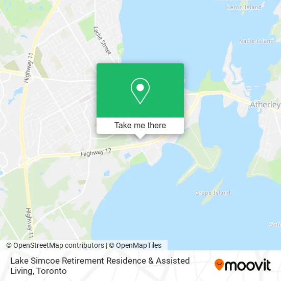 Lake Simcoe Retirement Residence & Assisted Living map