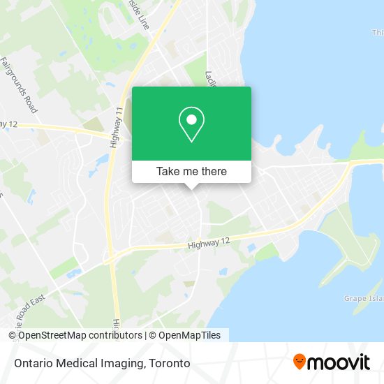 Ontario Medical Imaging map
