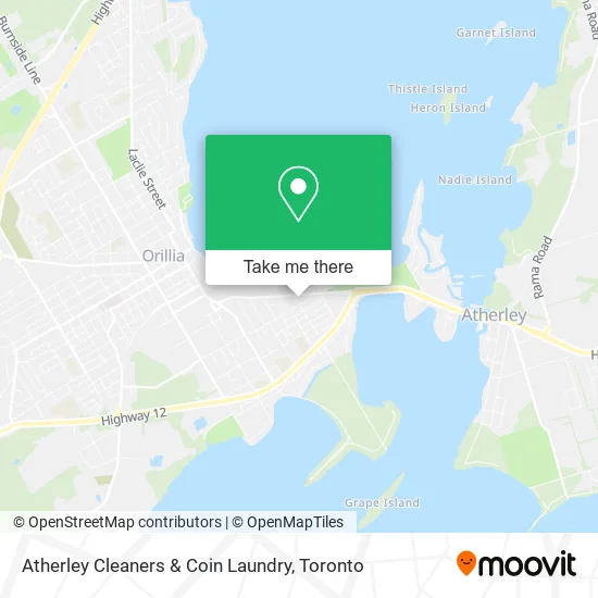 Atherley Cleaners & Coin Laundry map