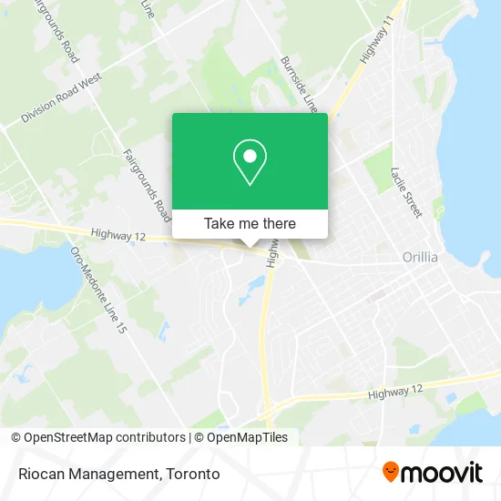 Riocan Management map