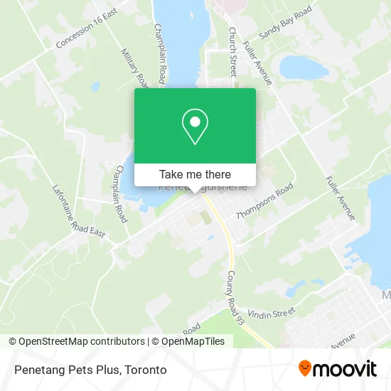 Penetang Pets Plus map